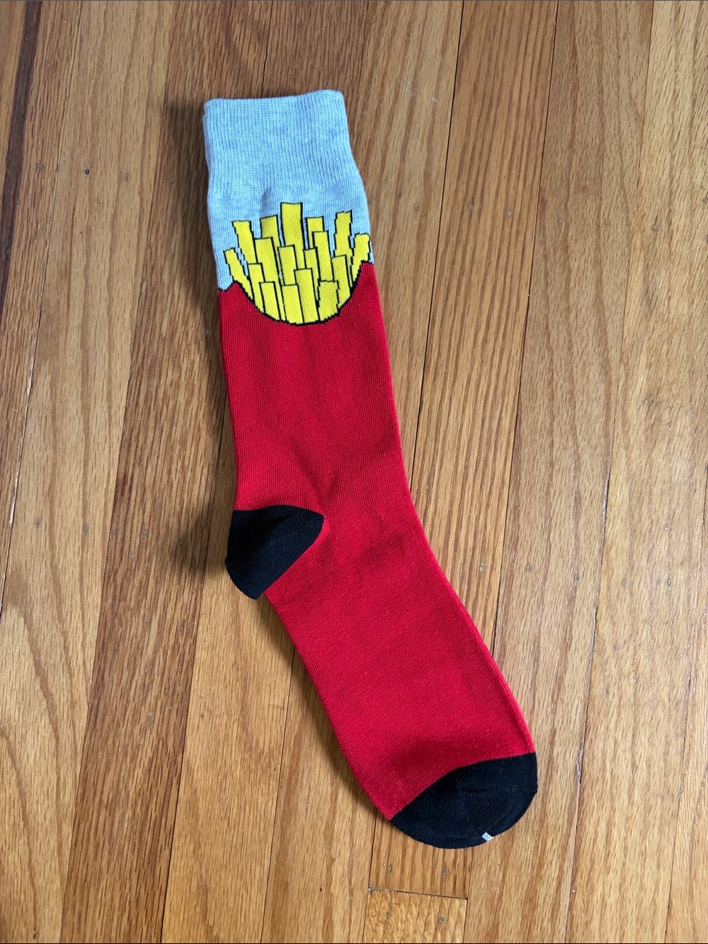 Men’s Red French Fry Crew Socks